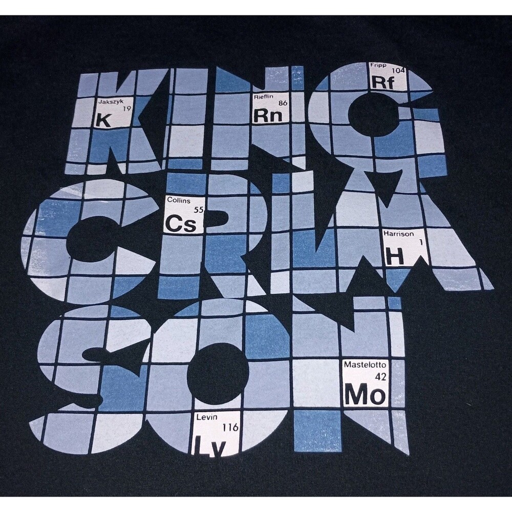 King Crimson Shirt Mens XXL 2XL 2014 Tour Rock Band Graphic Tee Periodic Table - Picture 2 of 10